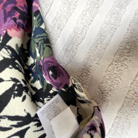 J. Jill Womens Multicolor Floral Oat Leaf Long Sleeve Top Tunic Blouse Large New - Picture 9 of 9